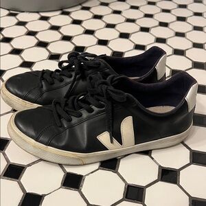 Black and White Veja Sneakers